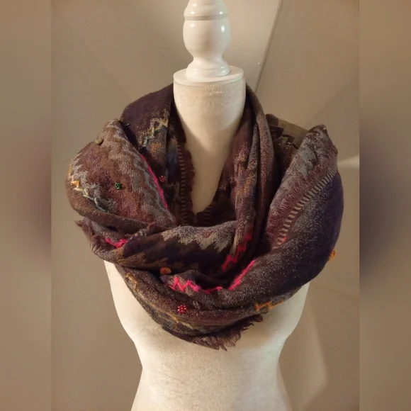 Châle-chale made in a India - Picture 2 of 6